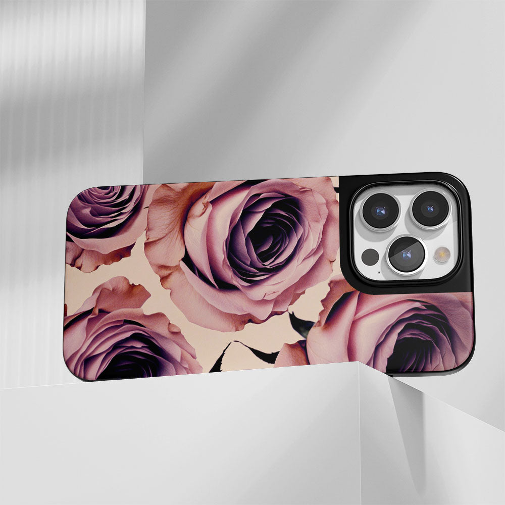 Industry-Level Tough Matte Pink Rose iPhone Case