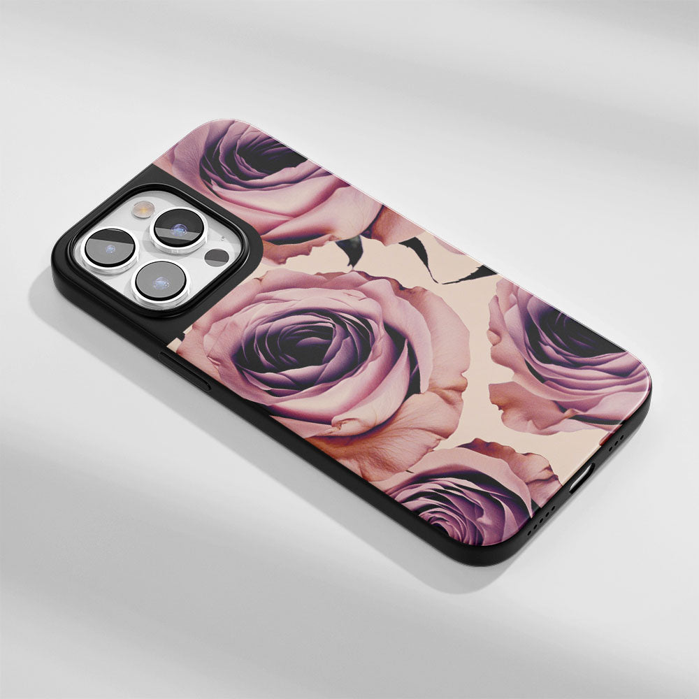 Industry-Level Tough Matte Pink Rose iPhone Case