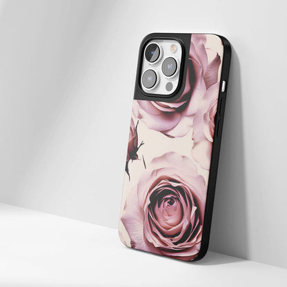 Industry-Level Tough Matte Pink Rose iPhone Case