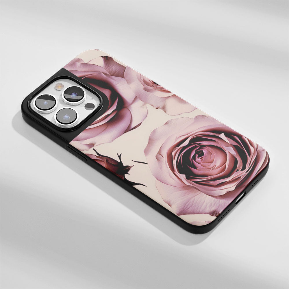 Industry-Level Tough Matte Pink Rose iPhone Case