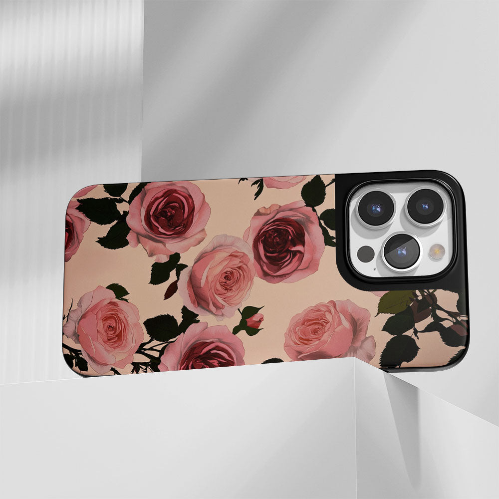 Industry-Level Tough Matte Pink Rose iPhone Case