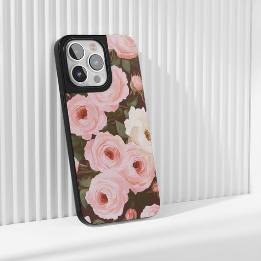 Industry-Level Tough Matte Pink Rose iPhone Case