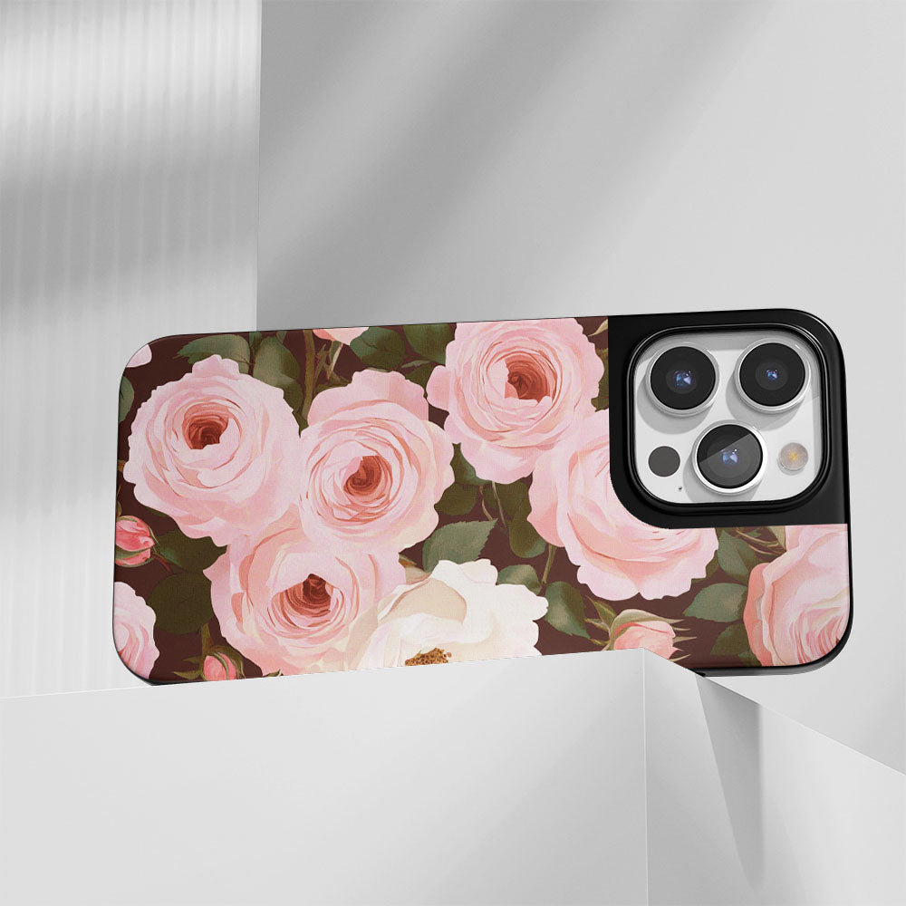 Industry-Level Tough Matte Pink Rose iPhone Case