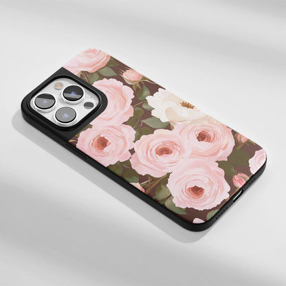 Industry-Level Tough Matte Pink Rose iPhone Case