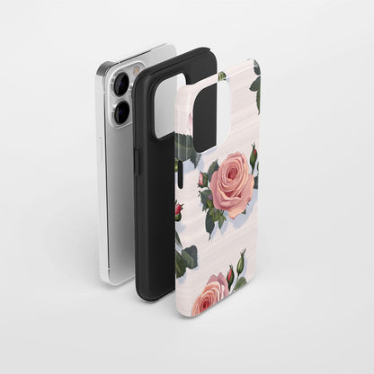 Double-Layer Semi-Handprinted Tough Matte iPhone Case