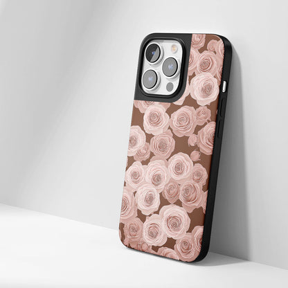 Industry-Level Tough Matte Pink Rose iPhone Case