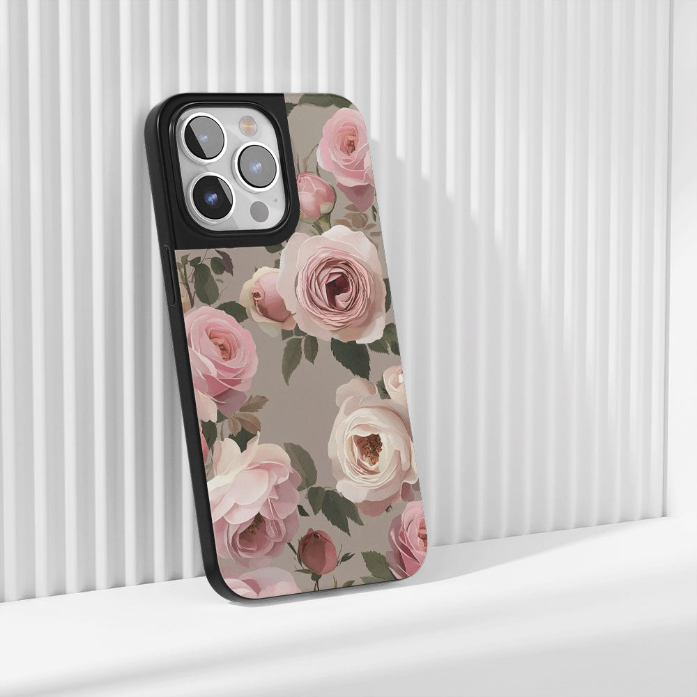 Industry-Level Tough Matte Pink Rose iPhone Case