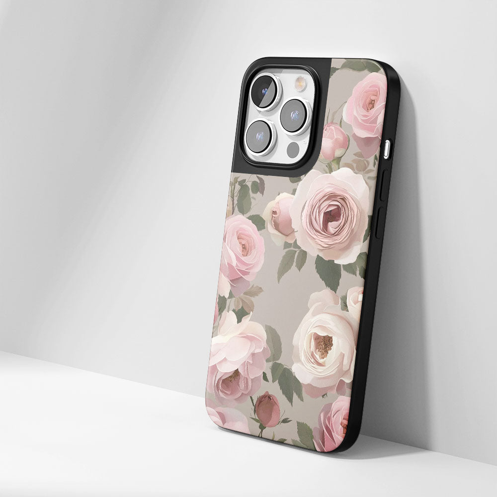 Industry-Level Tough Matte Pink Rose iPhone Case