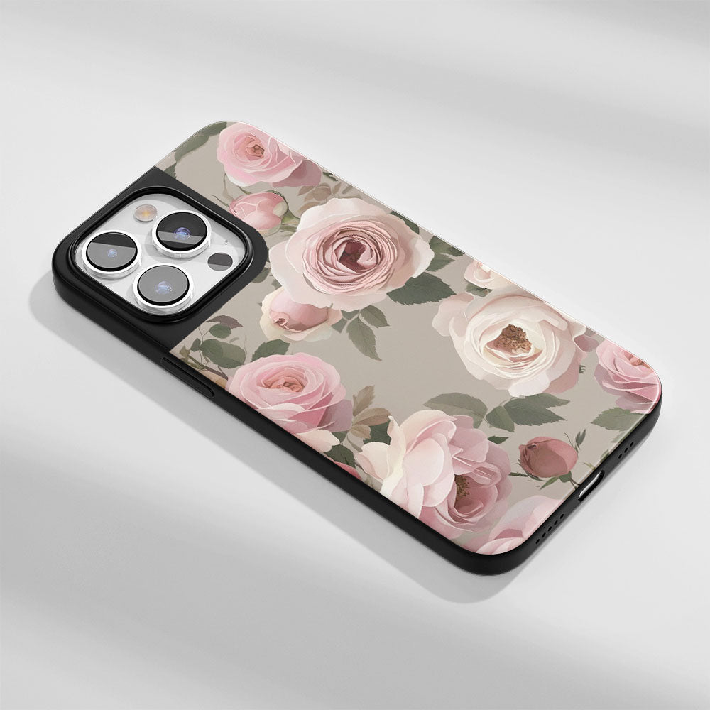 Industry-Level Tough Matte Pink Rose iPhone Case