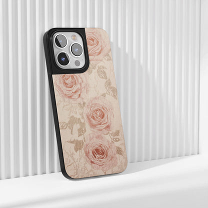 Industry-Level Tough Matte Pink Rose iPhone Case