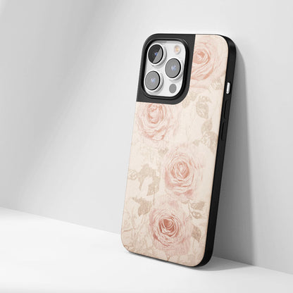 Industry-Level Tough Matte Pink Rose iPhone Case