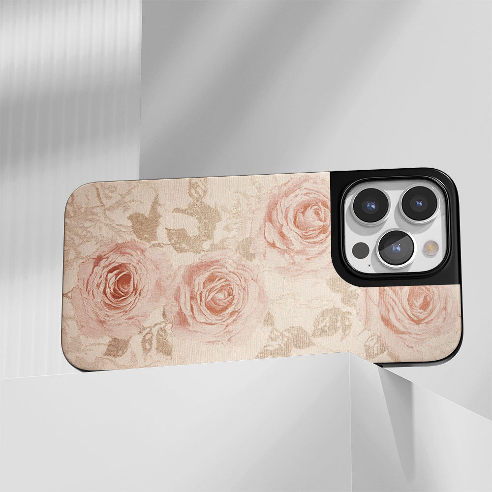 Industry-Level Tough Matte Pink Rose iPhone Case