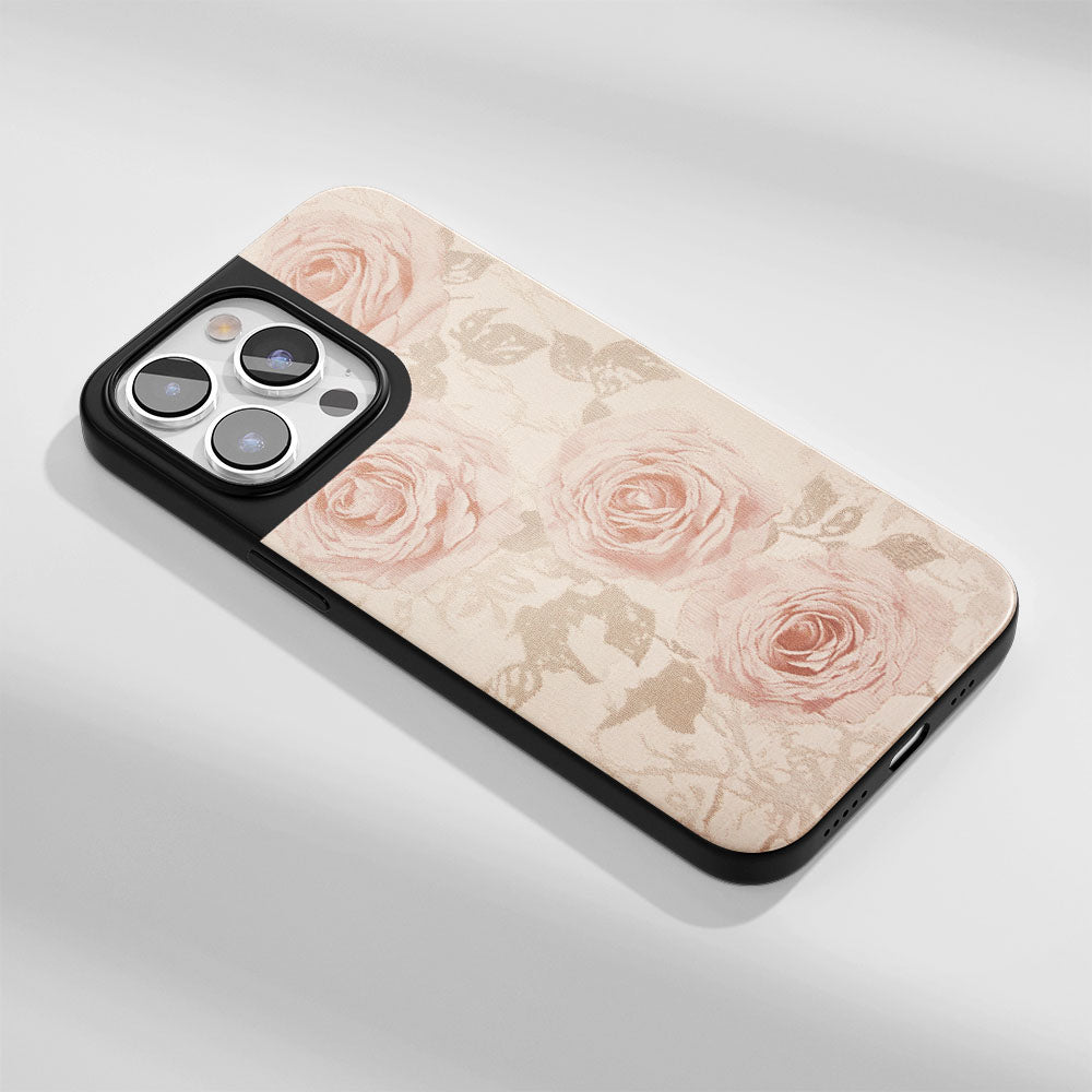 Industry-Level Tough Matte Pink Rose iPhone Case