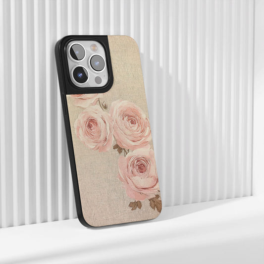 Industry-Level Tough Matte Pink Rose iPhone Case