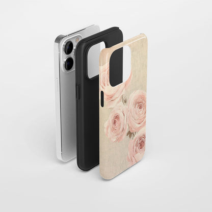 Double-Layer Semi-Handprinted Tough Matte iPhone Case