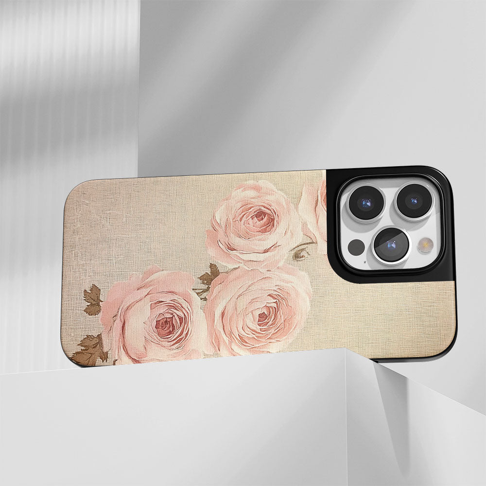 Industry-Level Tough Matte Pink Rose iPhone Case