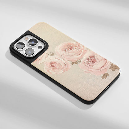 Industry-Level Tough Matte Pink Rose iPhone Case