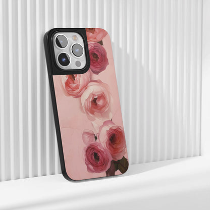 Industry-Level Tough Matte Pink Rose iPhone Case