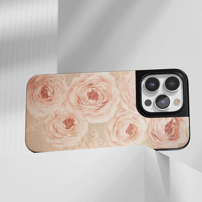 Industry-Level Tough Matte Pink Rose iPhone Case