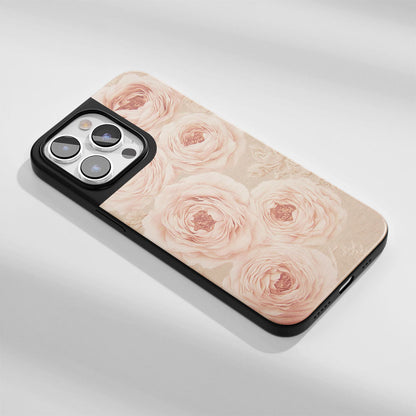 Industry-Level Tough Matte Pink Rose iPhone Case