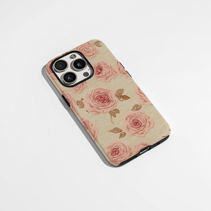 Double-Layer Semi-Handprinted Tough Matte iPhone Case