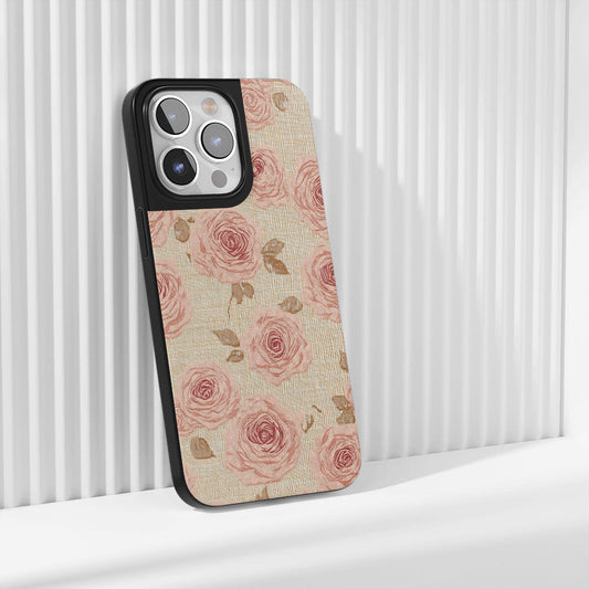 Industry-Level Tough Matte Pink Rose iPhone Case