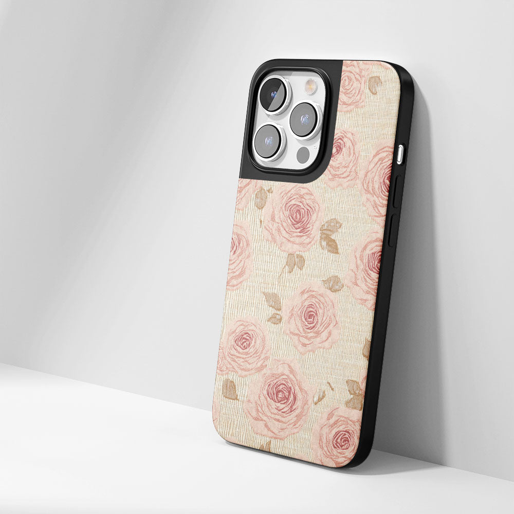 Industry-Level Tough Matte Pink Rose iPhone Case