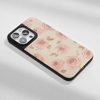 Industry-Level Tough Matte Pink Rose iPhone Case