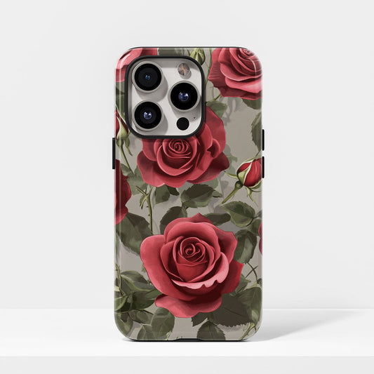 Double-Layer Semi-Handprinted Tough Matte iPhone Case