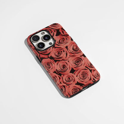 Double-Layer Semi-Handprinted Tough Matte iPhone Case