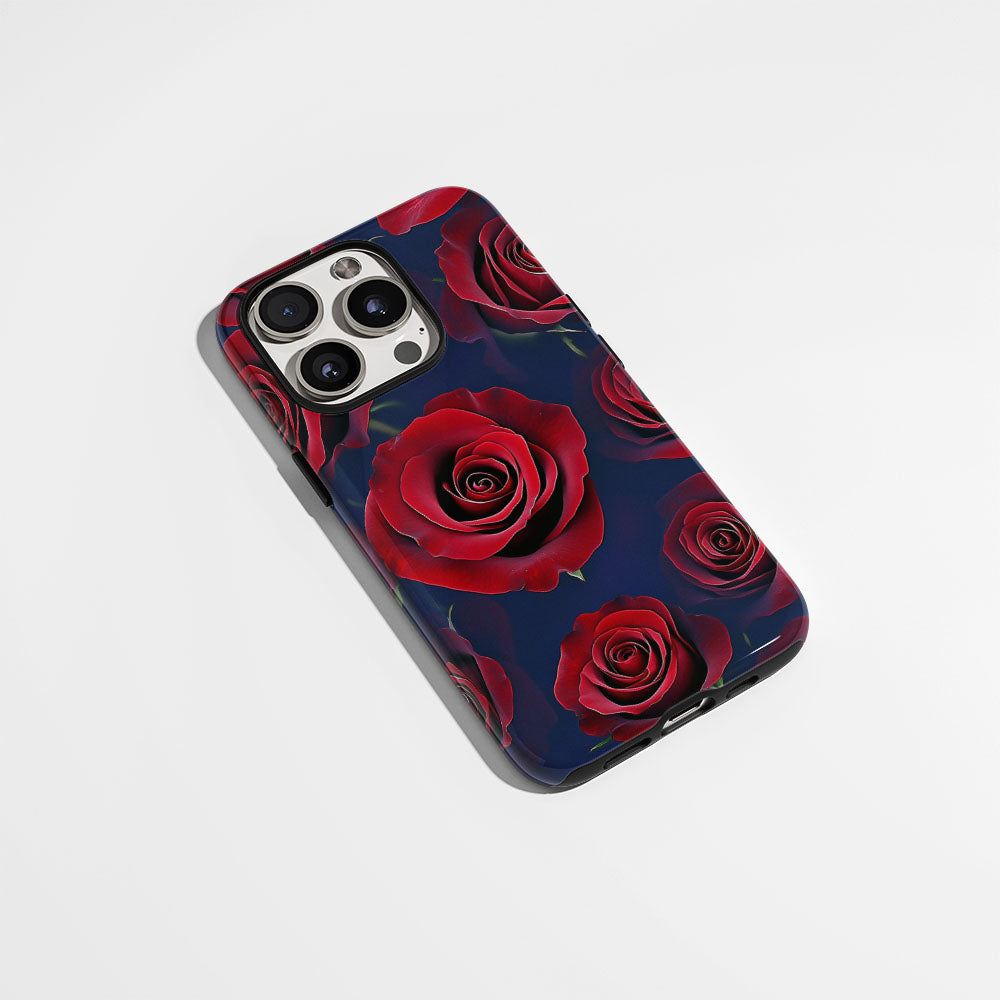 Double-Layer Semi-Handprinted Tough Matte iPhone Case