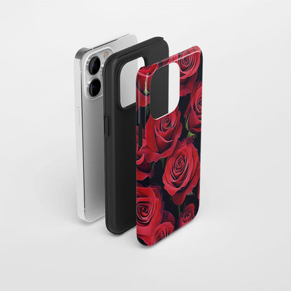 Double-Layer Semi-Handprinted Tough Matte iPhone Case