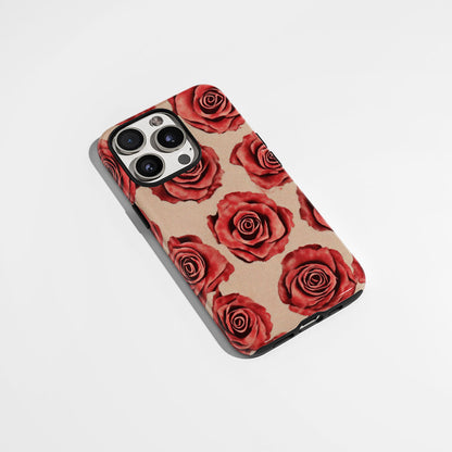 Double-Layer Semi-Handprinted Tough Matte iPhone Case