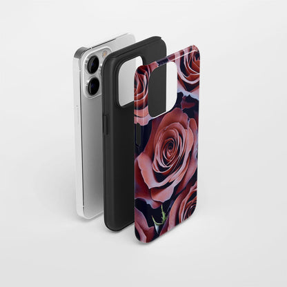 Double-Layer Semi-Handprinted Tough Matte iPhone Case