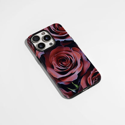 Double-Layer Semi-Handprinted Tough Matte iPhone Case