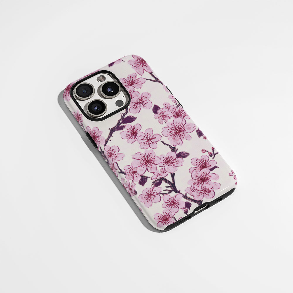 Double-Layer Semi-Handprinted Tough Matte iPhone Case