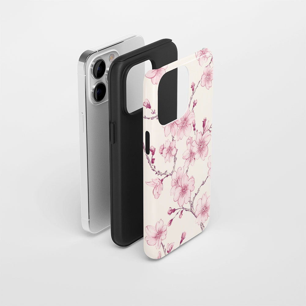 Double-Layer Semi-Handprinted Tough Matte iPhone Case