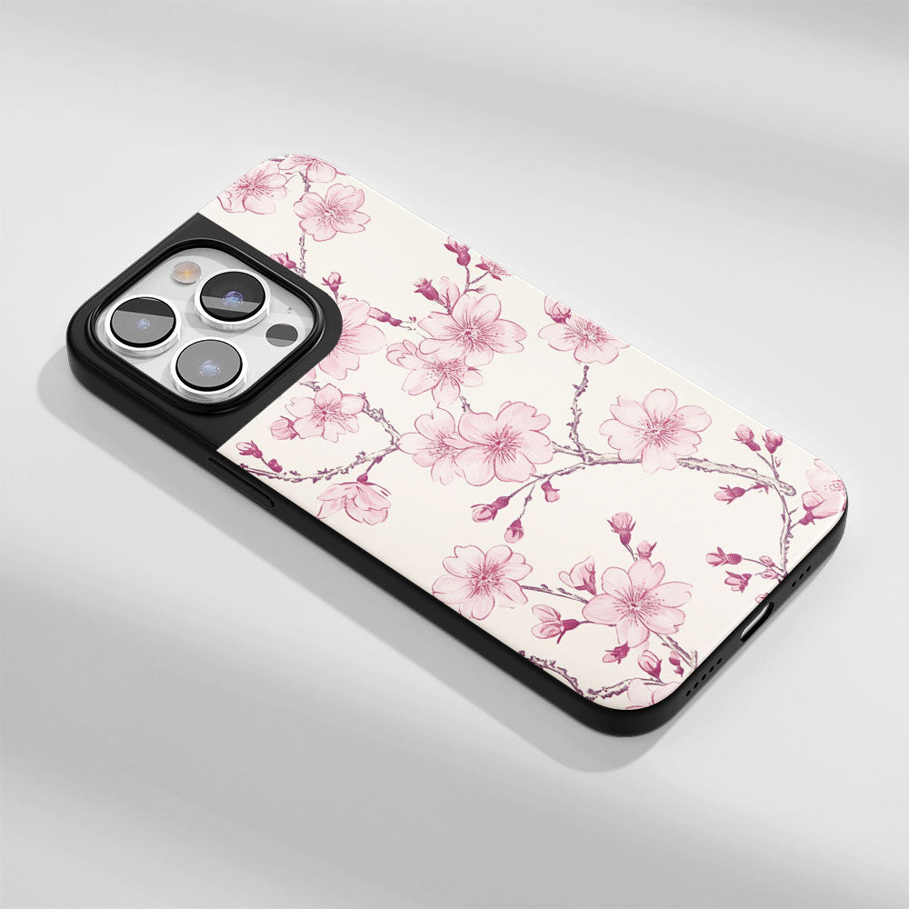 Industry-Level Tough Matte Sakura iPhone Case