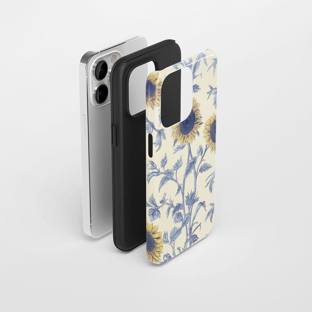 Double-Layer Semi-Handprinted Tough Matte iPhone Case