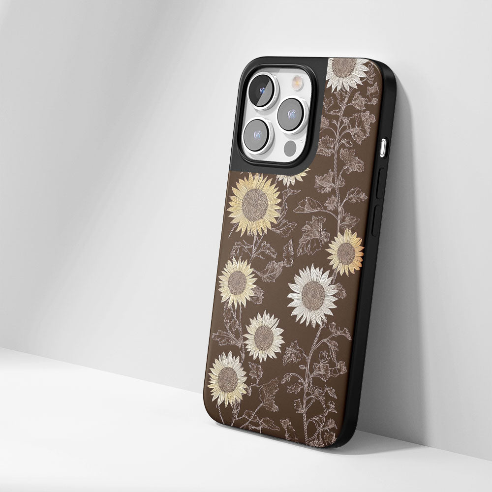 Industry-Level Tough Matte Sunflower iPhone Case