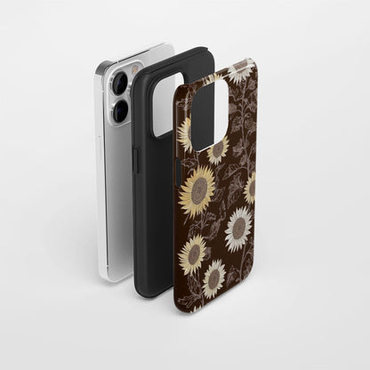 Double-Layer Semi-Handprinted Tough Matte iPhone Case