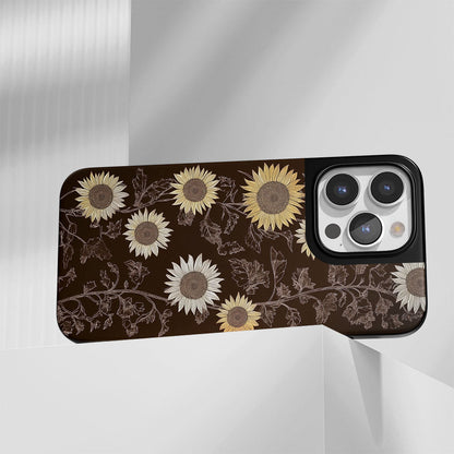 Industry-Level Tough Matte Sunflower iPhone Case