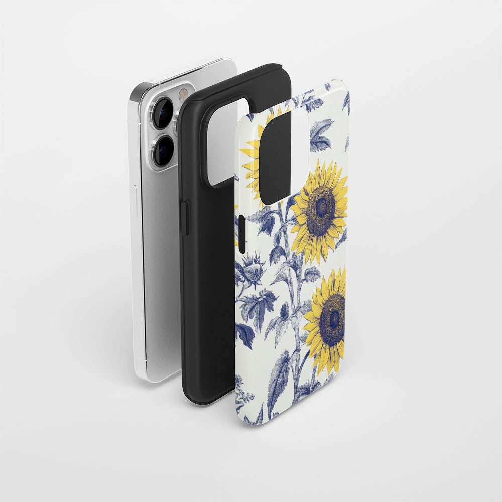 Double-Layer Semi-Handprinted Tough Matte iPhone Case