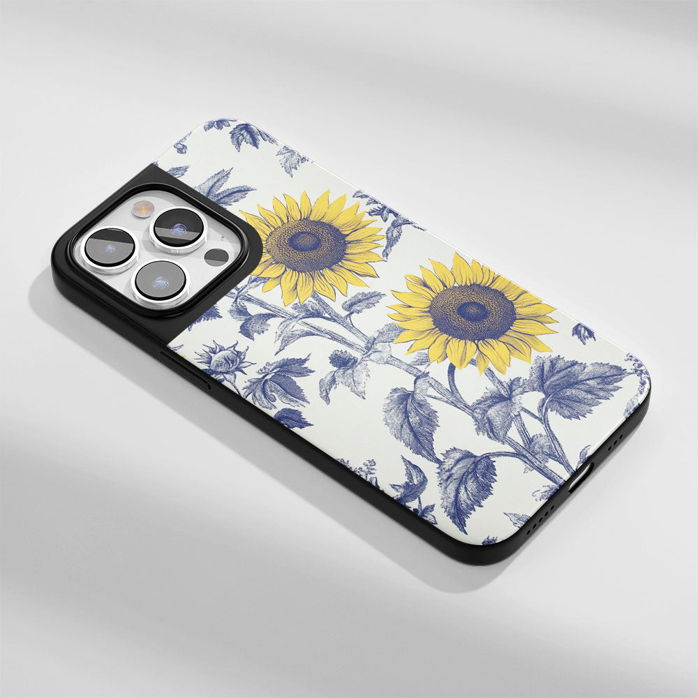 Industry-Level Tough Matte Sunflower iPhone Case