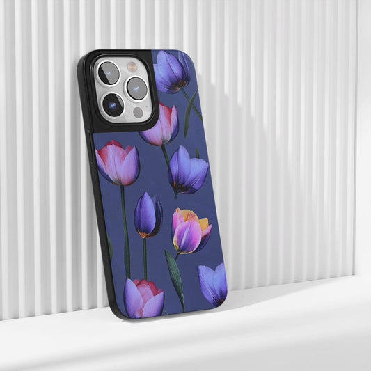 Industry-Level Tough Matte Tulip iPhone Case