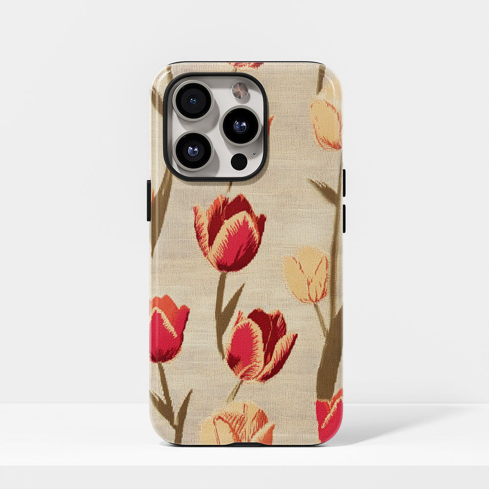 Double-Layer Semi-Handprinted Tough Matte iPhone Case