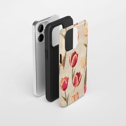 Double-Layer Semi-Handprinted Tough Matte iPhone Case