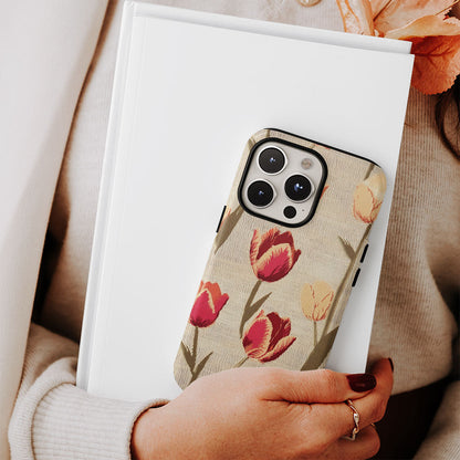 Double-Layer Semi-Handprinted Tough Matte iPhone Case