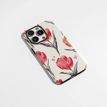 Double-Layer Semi-Handprinted Tough Matte iPhone Case