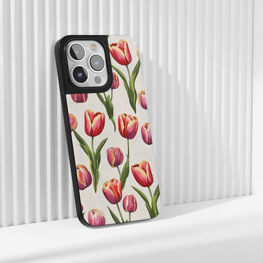 Industry-Level Tough Matte Tulip iPhone Case